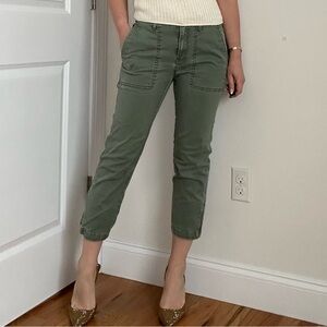 Pre-owned Cropped Utility Cargo Pants